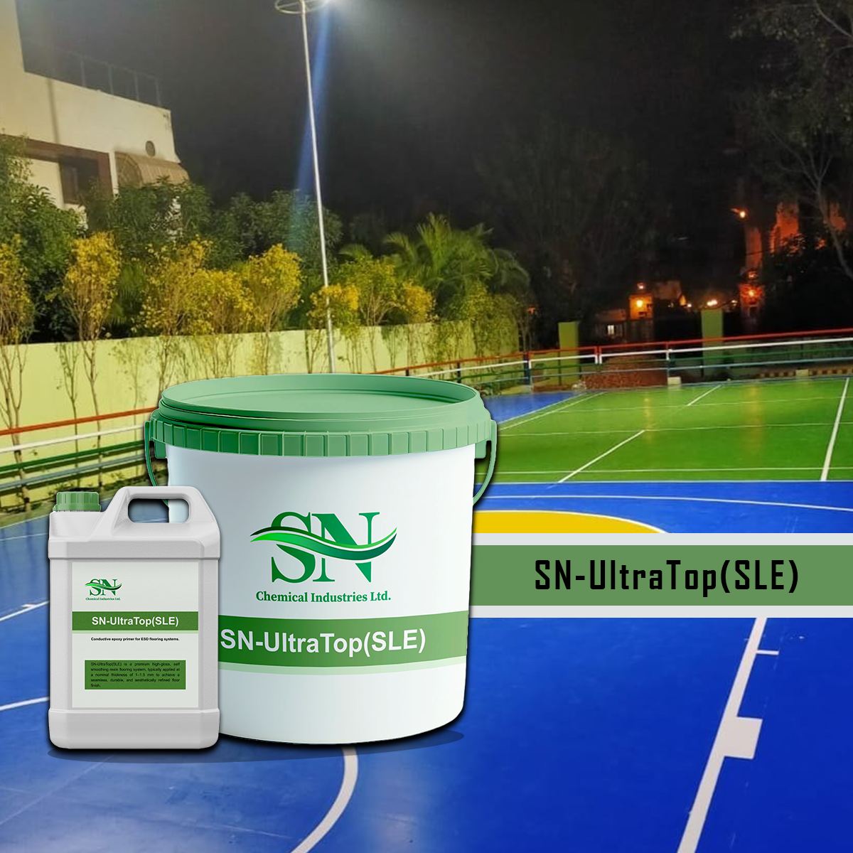 SN UltraTop SLE self leveling epoxy floor coating for industrial flooring
